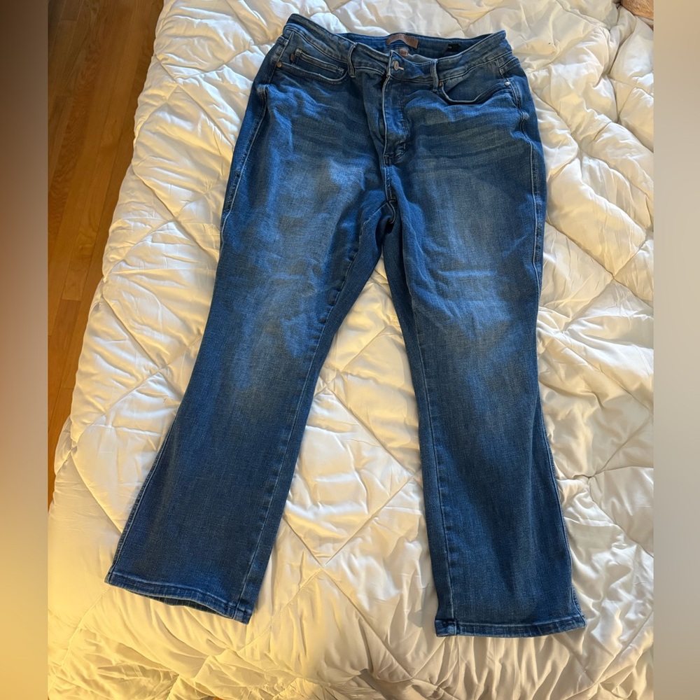 Judy Blue Dark Wash Straight Leg Capri Jeans 18W